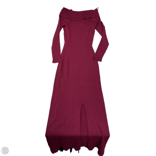 Dress Casual Maxi By Express In Maroon, Size: M