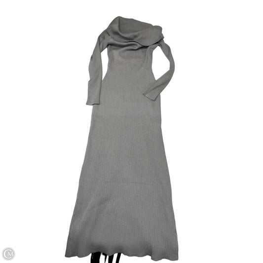 Dress Casual Maxi By Express In Grey, Size: M