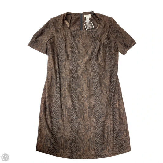 Dress Work By Clothes Mentor In Brown, Size: 3x