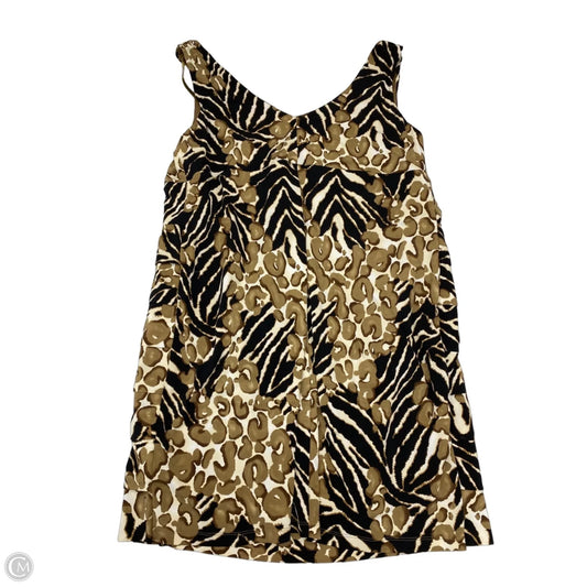 Dress Party Short By Sl Fashions In Black & Brown, Size: 3x