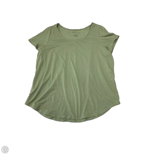 Top Short Sleeve Basic By Jones New York In Green, Size: 1x