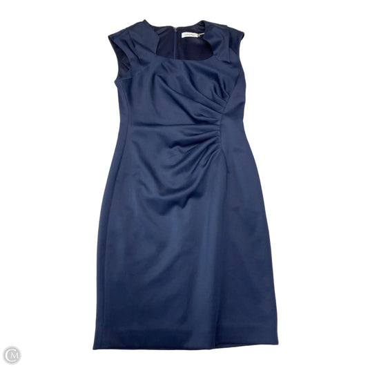 Dress Work By Calvin Klein In Navy, Size: Xs