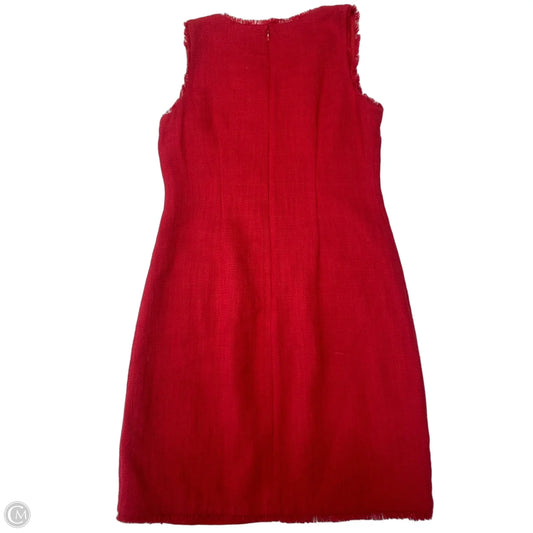 Dress Designer By Karl Lagerfeld In Red, Size: S