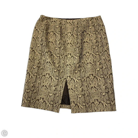 Skirt Midi By Dana Buchman In Brown, Size: 12