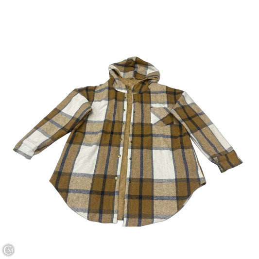 Coat Other By Clothes Mentor In Plaid Pattern, Size: L