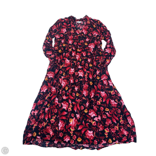 Dress Casual Maxi By Terra & Sky In Floral Print, Size: L