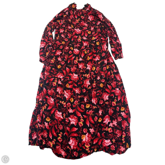 Dress Casual Maxi By Terra & Sky In Floral Print, Size: L