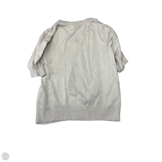 Top Short Sleeve By Dkny In Ivory, Size: Xxl