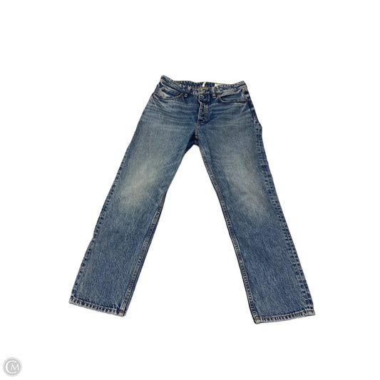Jeans Straight By Rag & Bones Jeans In Blue Denim, Size: 8