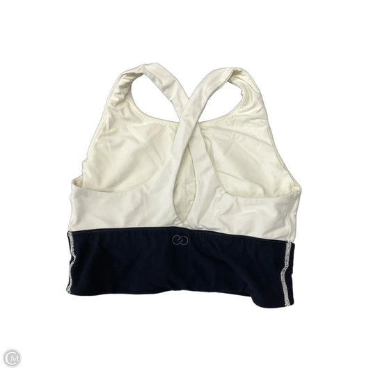 Athletic Bra By Calia In Black & Cream, Size: M