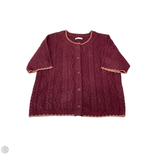 Sweater Short Sleeve By Lc Lauren Conrad In Maroon, Size: Xl