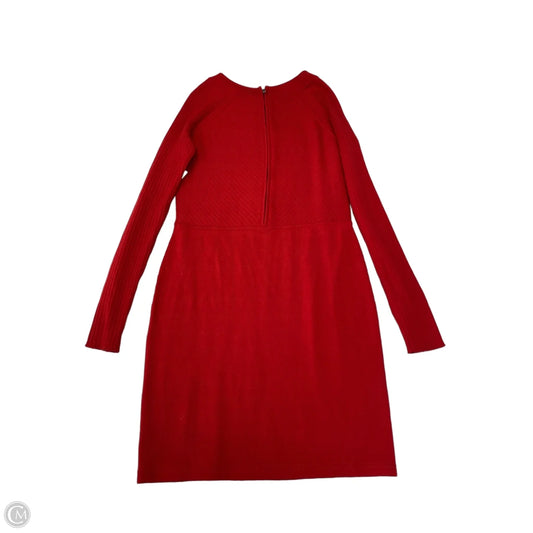 Dress Casual Short By Adrienne Vittadini In Red, Size: M