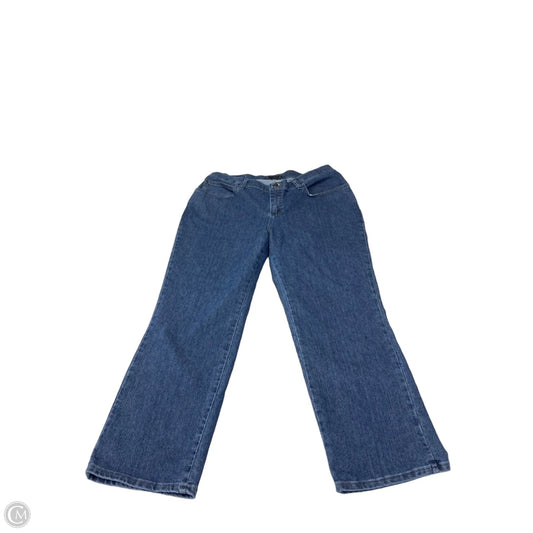 Jeans Boot Cut By Lee In Blue Denim, Size: 16