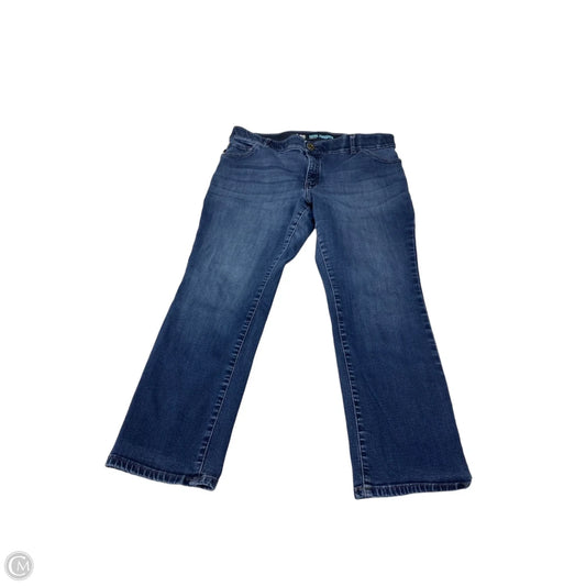 Jeans Straight By Lee In Blue Denim, Size: 18