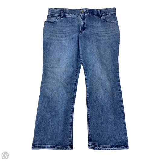 Jeans Straight By Lee In Blue Denim, Size: 20