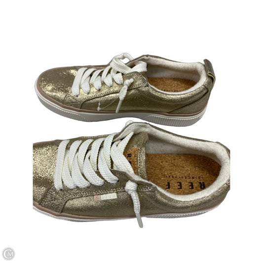 Shoes Sneakers By Reef In Gold, Size: 8.5