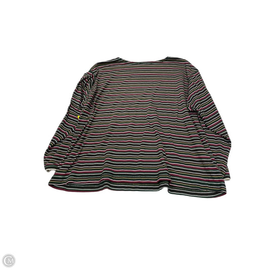 Top Long Sleeve By Clothes Mentor In Striped Pattern, Size: 3x