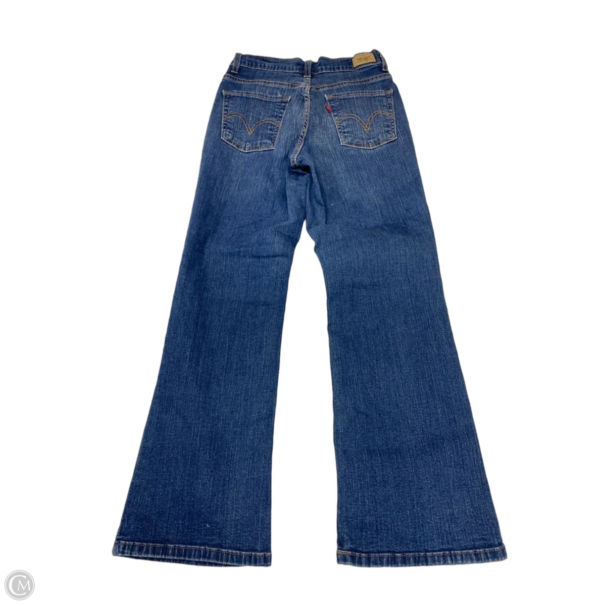 Jeans Boot Cut By Levis In Blue Denim, Size: 4
