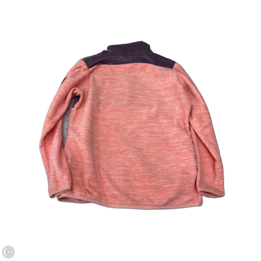 Jacket Fleece By Simply Southern In Pink & Purple, Size: S