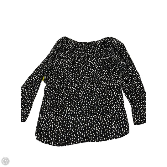 Top Long Sleeve By Old Navy In Black & White, Size: Xxl