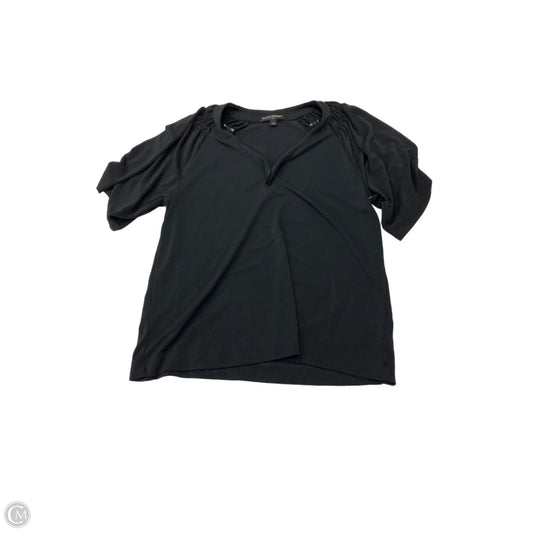 Top Short Sleeve By Banana Republic In Black, Size: S