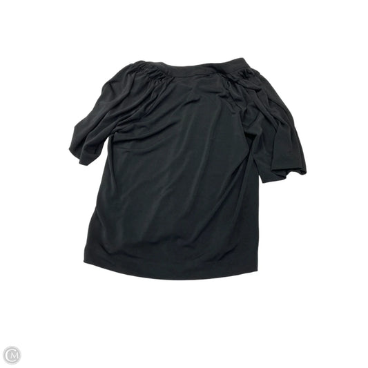 Top Short Sleeve By Banana Republic In Black, Size: S