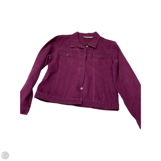 Jacket Denim By Jeanology In Purple, Size: L