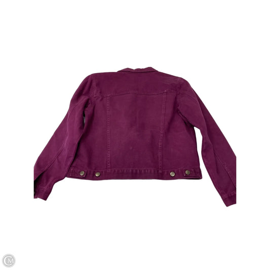 Jacket Denim By Jeanology In Purple, Size: L