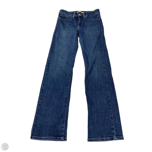 Jeans Straight By Levis In Blue Denim, Size: 6