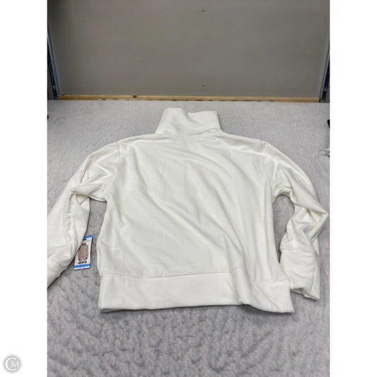Sweatshirt Designer By Halston In Ivory, Size: L