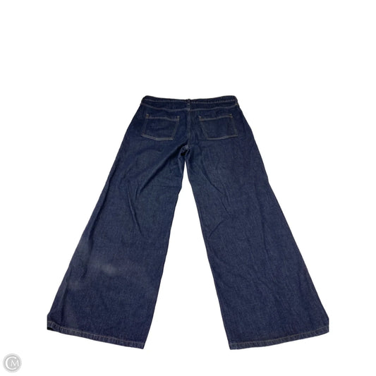 Jeans Wide Leg By Banana Republic In Blue Denim, Size: 16