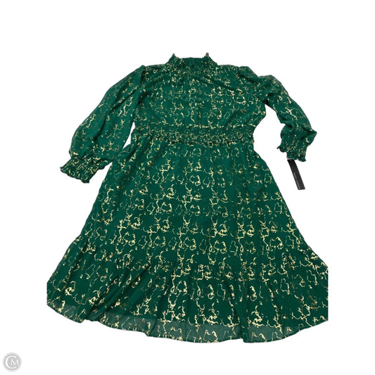 Dress Party Short By Maggy London In Gold & Green, Size: Xl