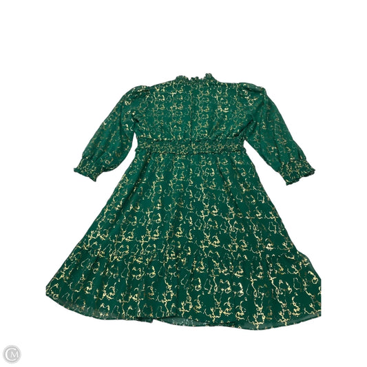 Dress Party Short By Maggy London In Gold & Green, Size: Xl
