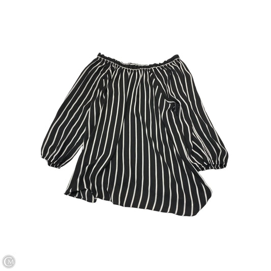 Blouse Long Sleeve By Violet And Claire In Striped Pattern, Size: 1x