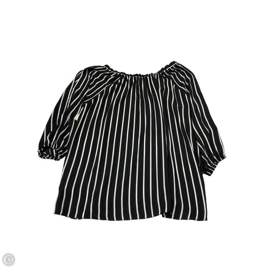 Blouse Long Sleeve By Violet And Claire In Striped Pattern, Size: 1x