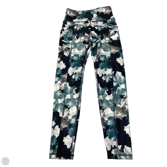 Athletic Leggings By Marika In Black & Green, Size: S