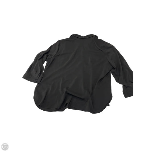 Blouse Long Sleeve By White Stag In Black, Size: Xxl