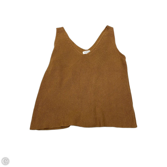 Top Sleeveless By Gilli In Brown, Size: M