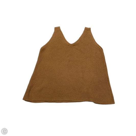Top Sleeveless By Gilli In Brown, Size: M