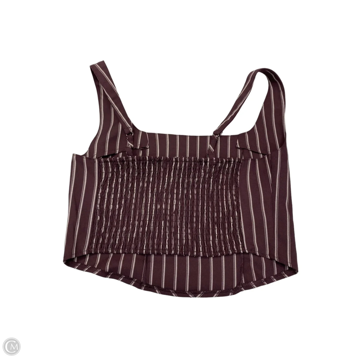 Top Sleeveless By Gb In Striped Pattern, Size: S