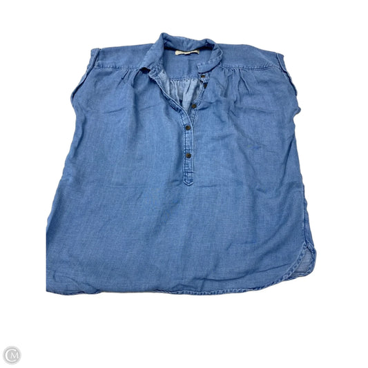 Top Short Sleeve By Loft In Blue, Size: S