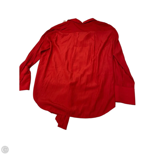Top Long Sleeve By Vince Camuto In Red, Size: Xl