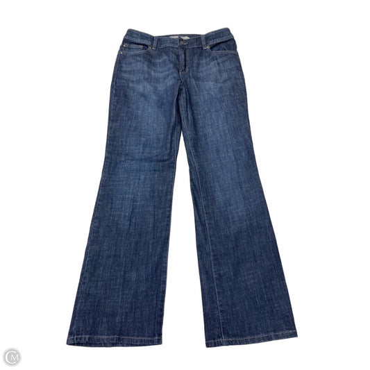 Jeans Straight By Chicos In Blue Denim, Size: 8