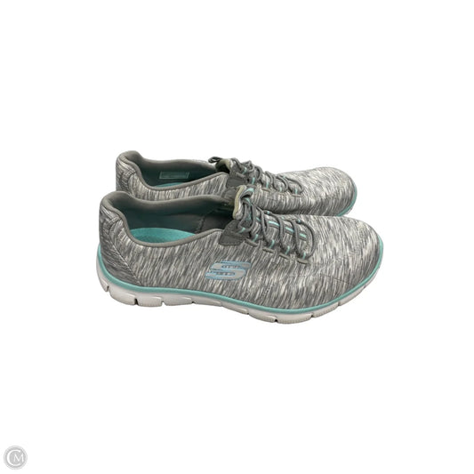 Shoes Athletic By Skechers In Blue & Grey, Size: 7.5