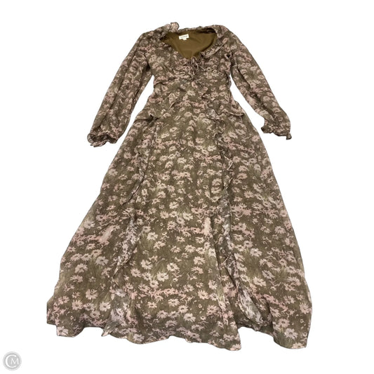 Dress Casual Maxi By Storia In Floral Print, Size: S