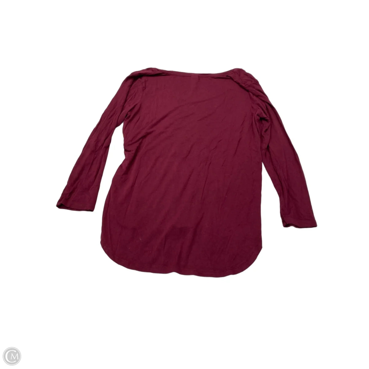 Top 3/4 Sleeve Basic By Old Navy In Maroon, Size: S
