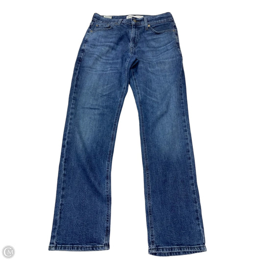 Jeans Straight By Levis Signature In Blue Denim, Size: 12