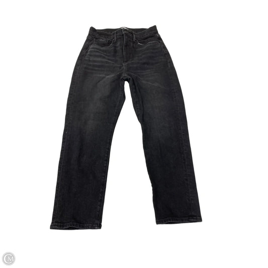 Jeans Straight By Loft In Black Denim, Size: 6
