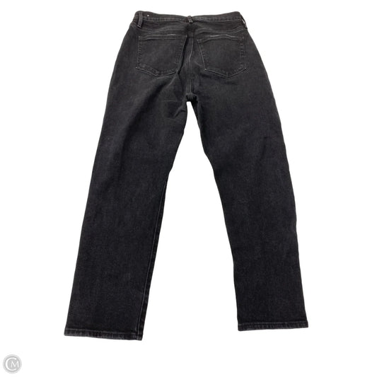 Jeans Straight By Loft In Black Denim, Size: 6