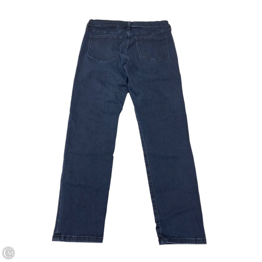 Jeans Skinny By Banana Republic In Blue Denim, Size: 16